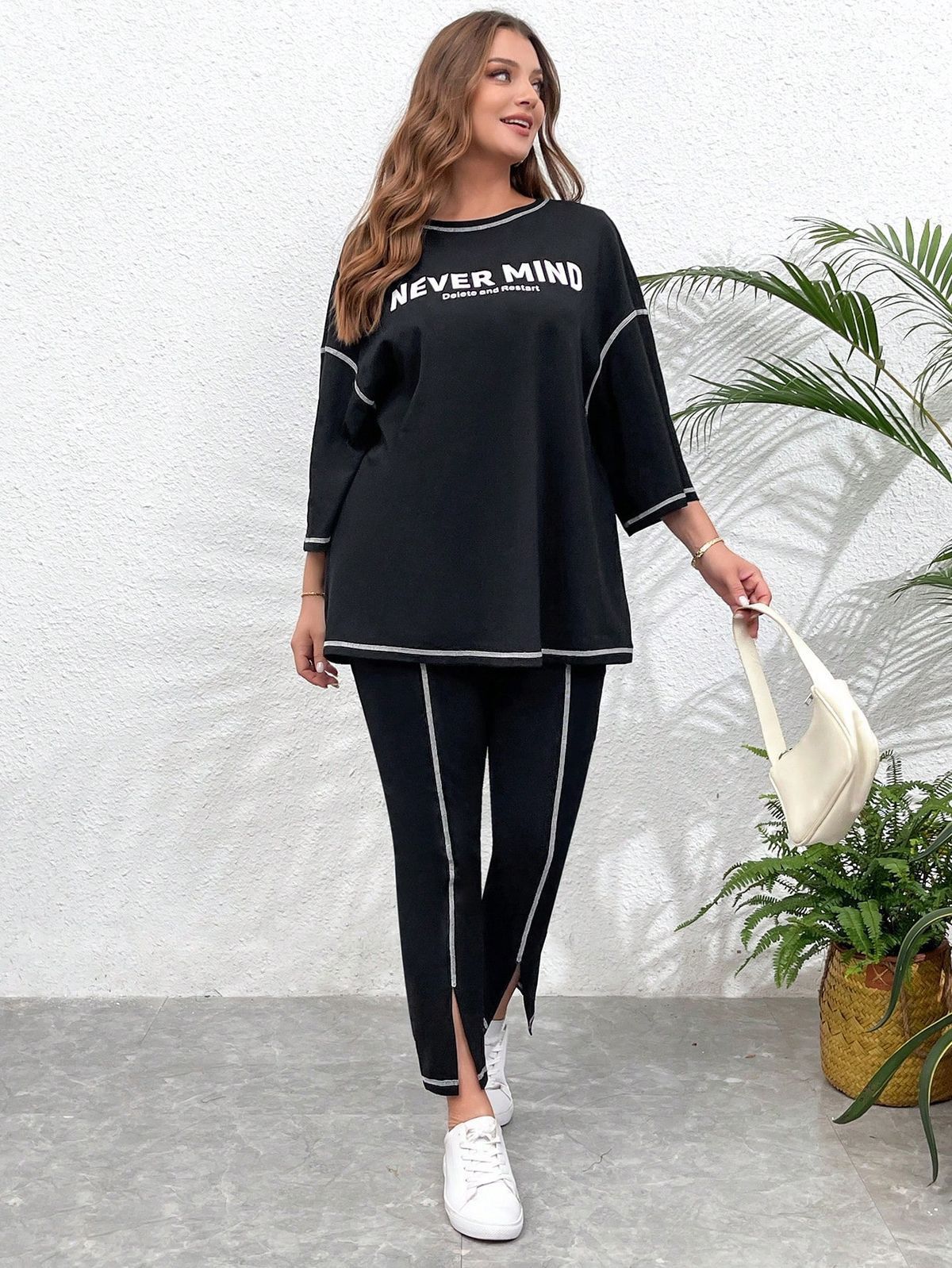 Never Mind Combo T-Shirt & Trouser ( Combo Set )