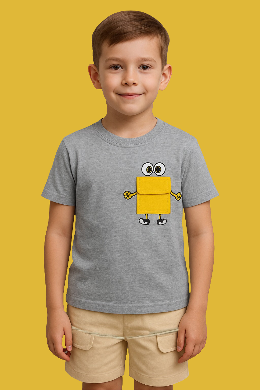 Grey Minions Style Shirt & Nicker For Baby & Baba
