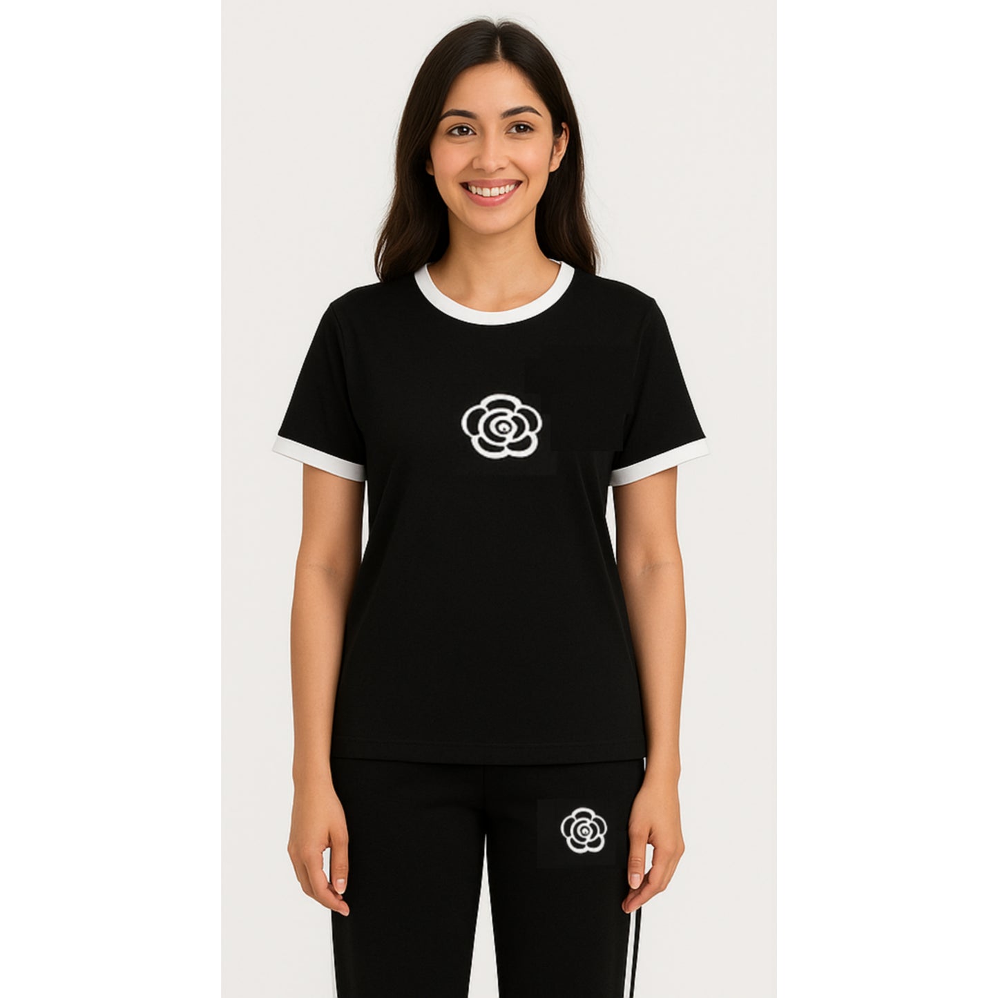 Black Combo Print Shirt Trouser ( PJ Set )