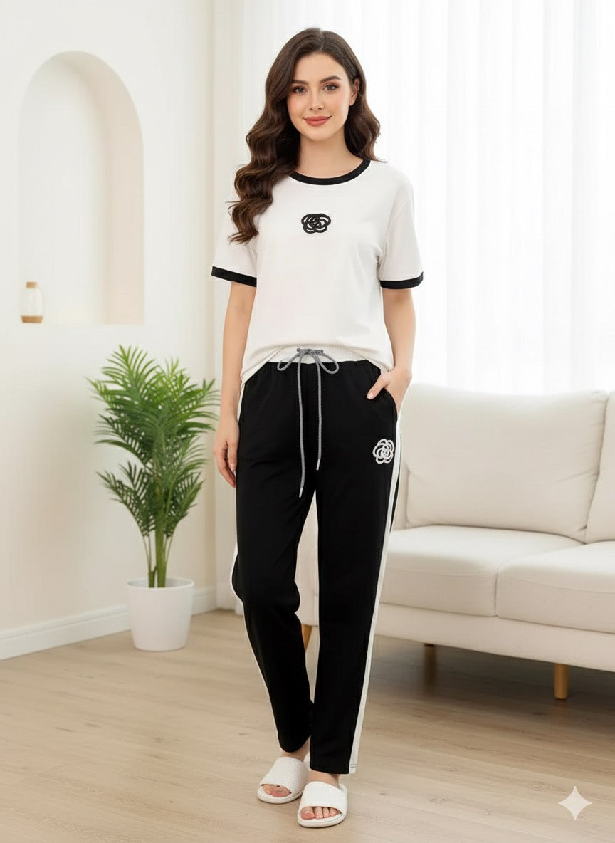 White Combo Shirt Trouser ( PJ Set )