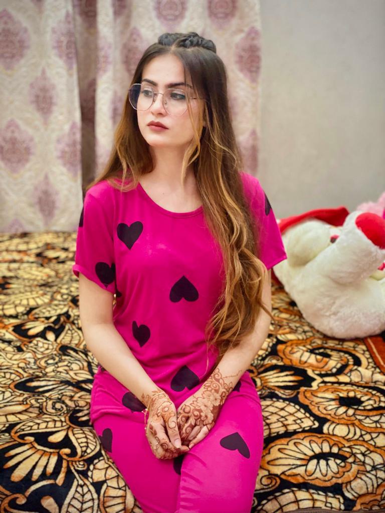 Hot Pink Heart T-Shirt & Trouser (PJ Set)