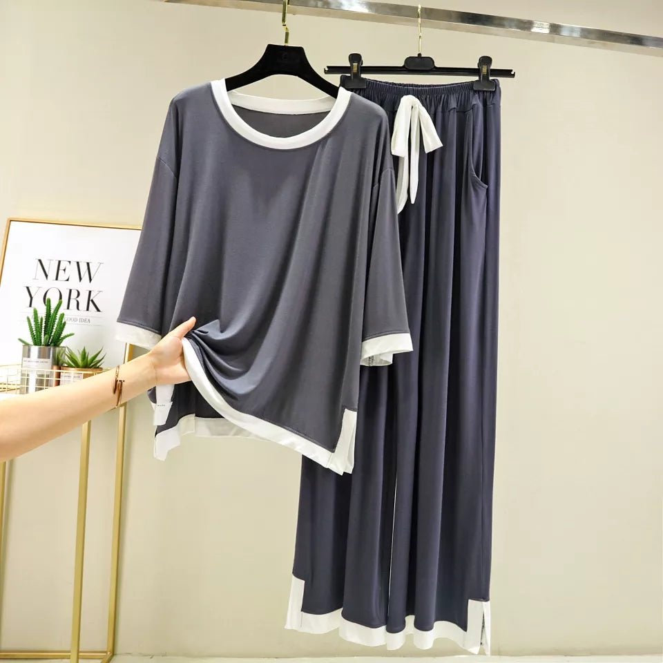 Grey Flapper Shirt & Trouser ( PJ Set )