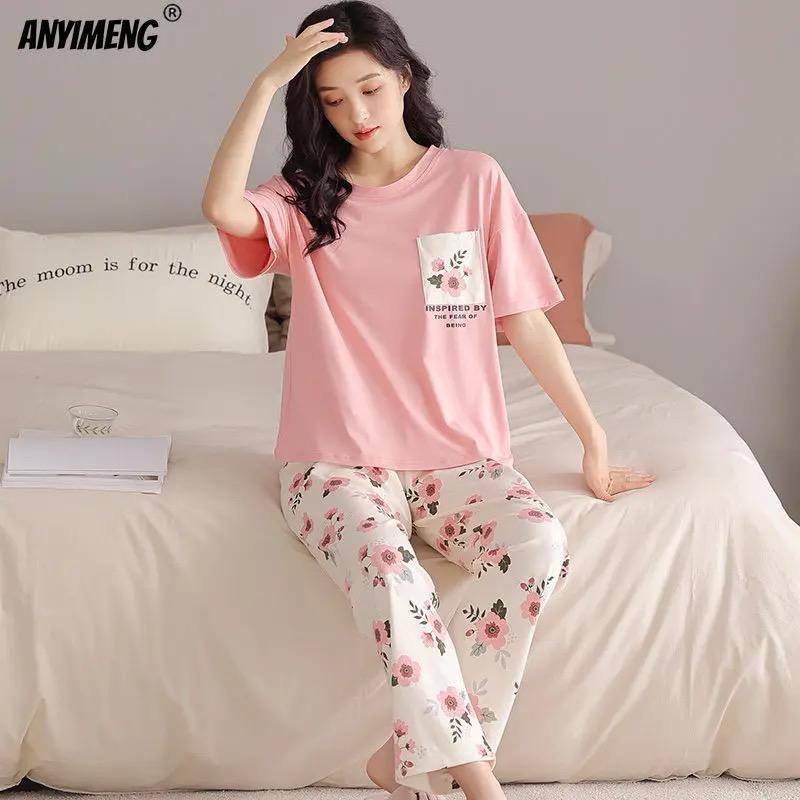 Pink Pocket Floral Shirt & Trouser ( PJ Set )